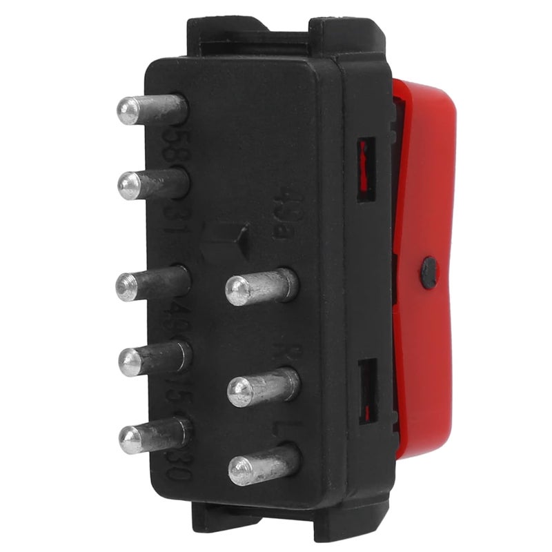EVGATSAUTO Warning Flasher Switch, Warning Hazard Light Emergency Flasher Switch 1248200110 Red Replacement for W124 W201 W202 - Image 3